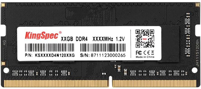Память DDR4 4GB 3200MHz Kingspec KS3200D4N12004G RTL PC4-25600 CL17 SO-DIMM 288-pin 1.2В dual rank Ret - интернет-магазин StarLogics.ru