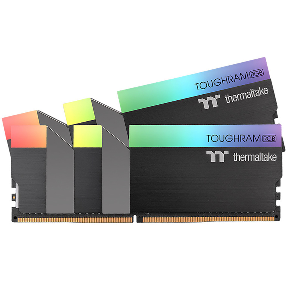 16GB Thermaltake DDR4 4600 DIMM TOUGHRAM RGB Black Gaming Memory R009D408GX2-4600C19A Non-ECC, R009D408GX2-4600C19A CL19, 1.5V,  - интернет-магазин StarLogics.ru